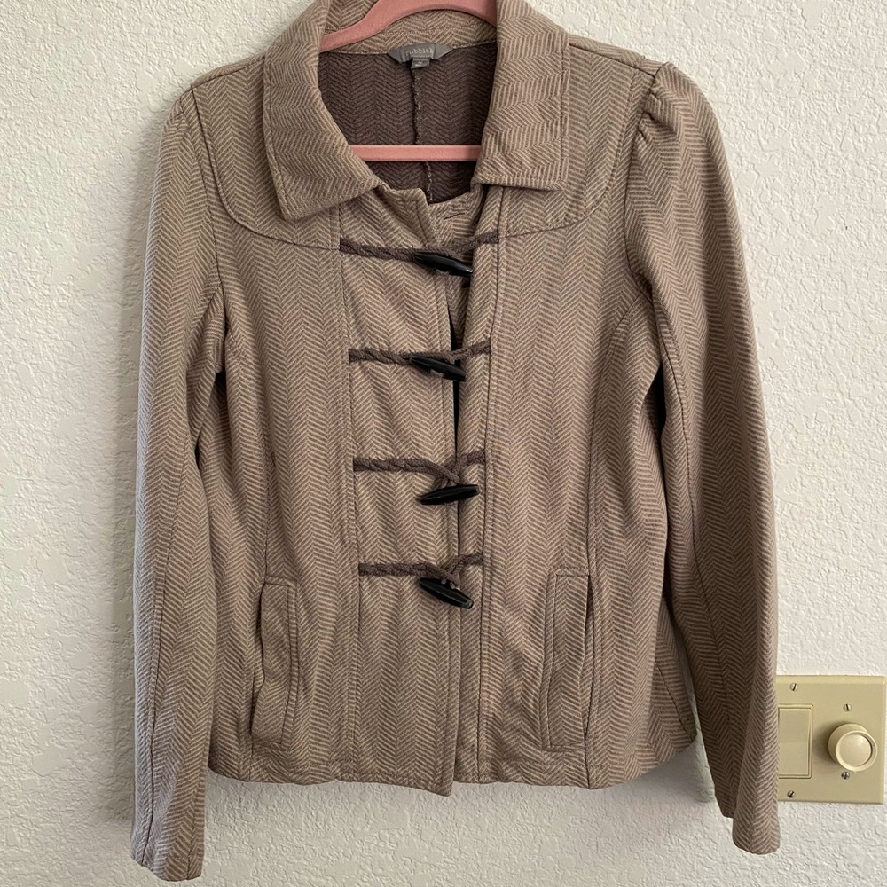 Rubbish Grey/Beige Toggle Jacket